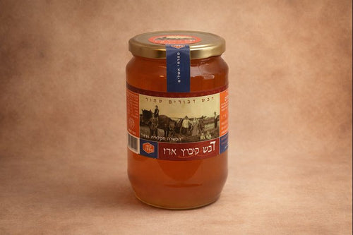 דבש טהור מפרחי אשלים 500 גרם קיבוץ ארז